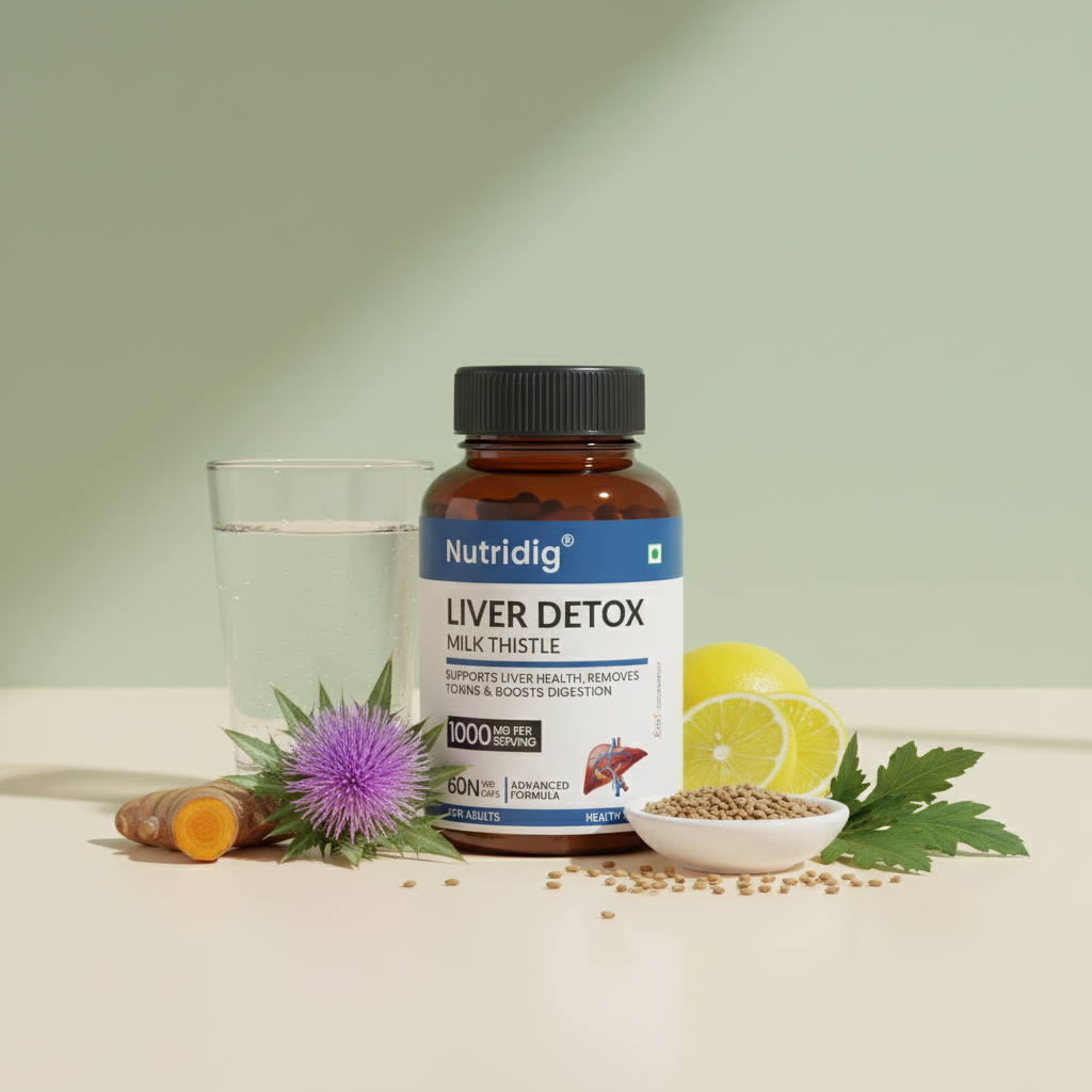 Liver Detox & Support | High Potency Herbal Blend with Milk Thistle - 60 Capsules