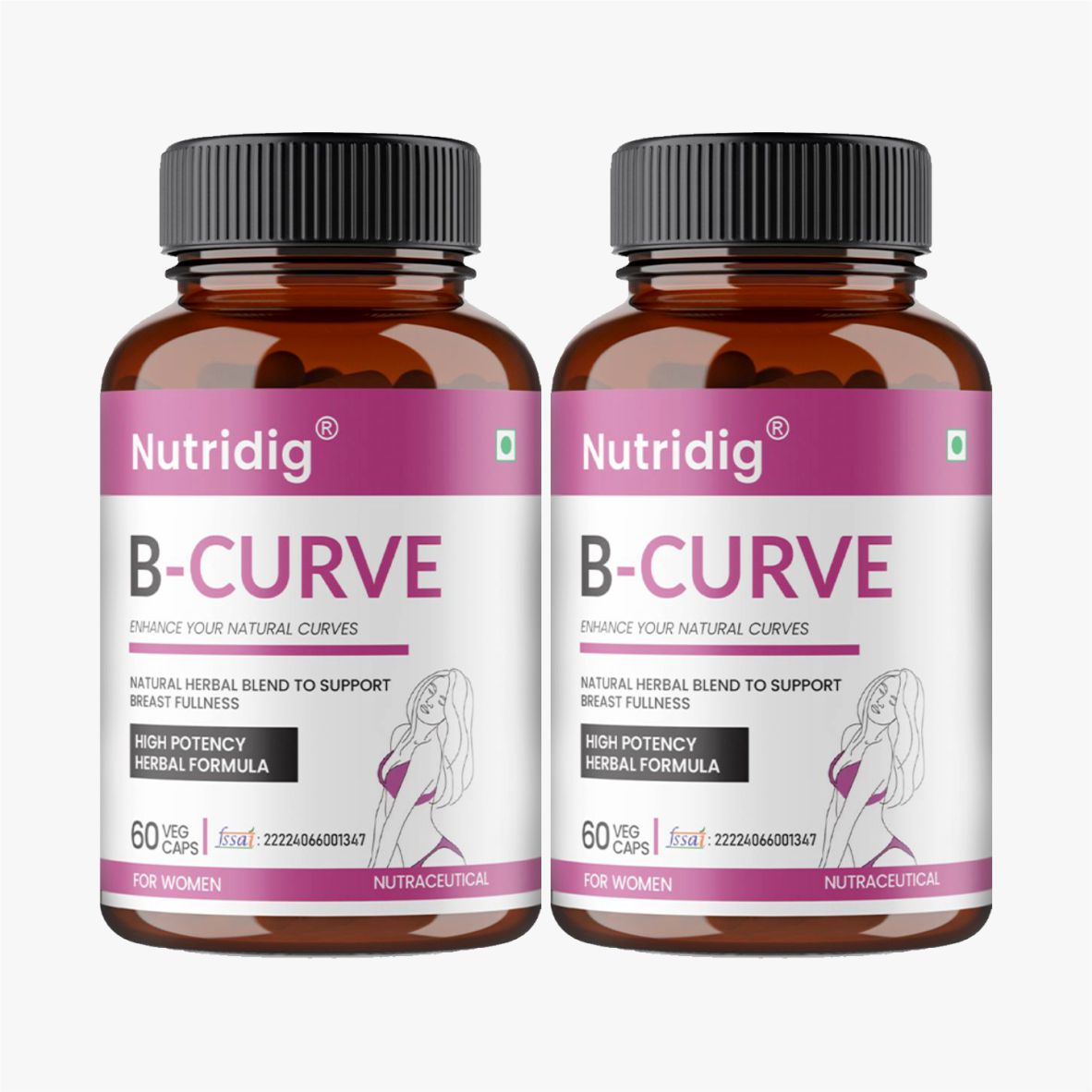Nutridig® B-Curve Capsules | High Potency Breast Enhancement Supplement