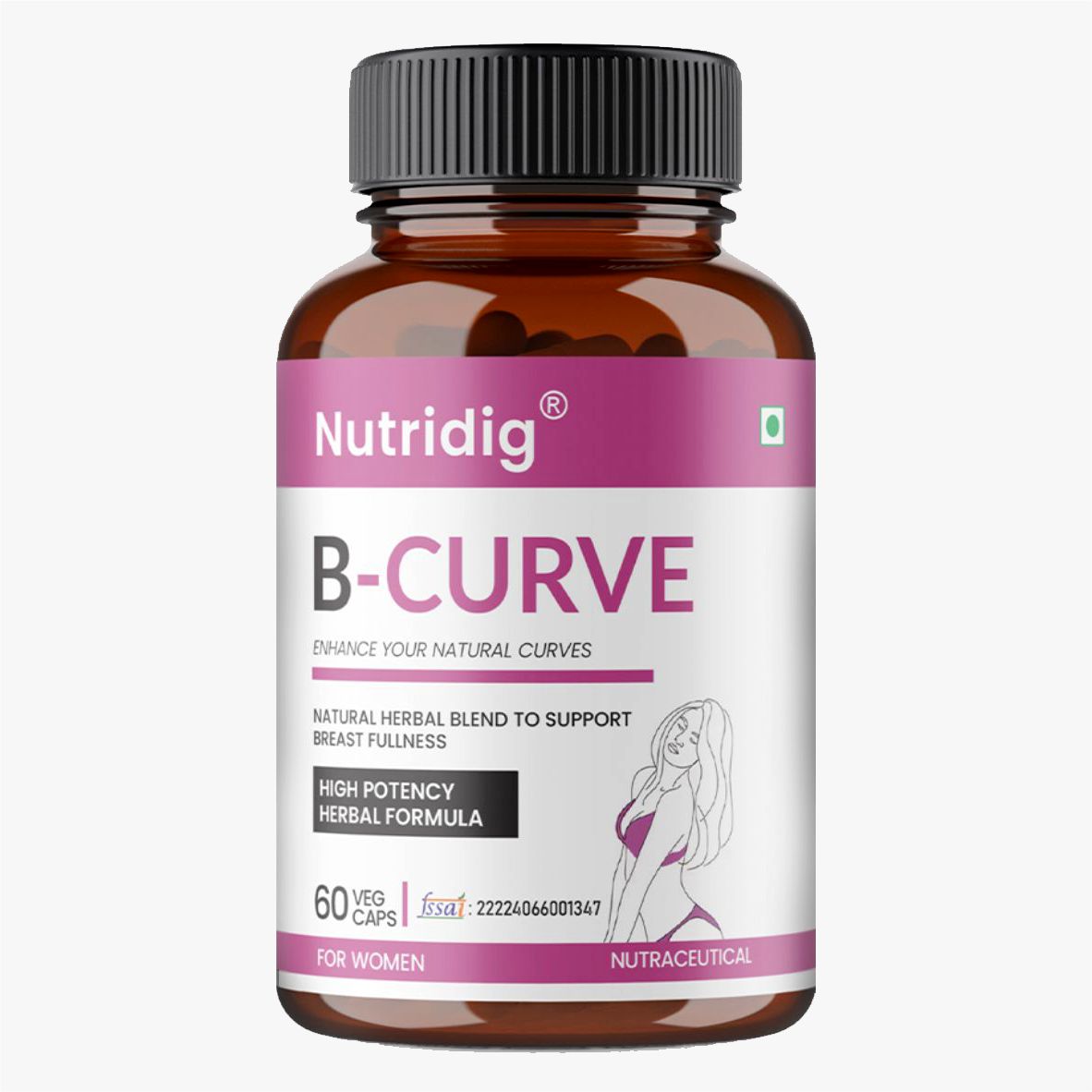 Nutridig® B-Curve Capsules | High Potency Breast Enhancement Supplement
