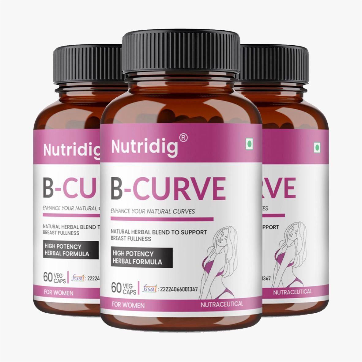 Nutridig® B-Curve Capsules | High Potency Breast Enhancement Supplement