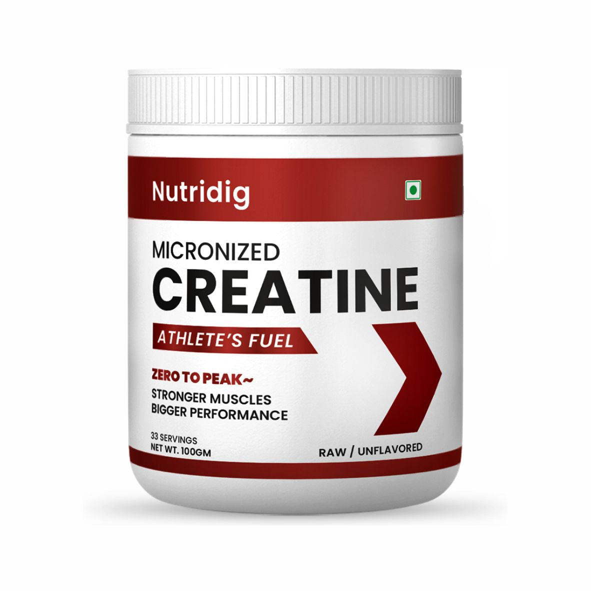 Creatine Monohydrate Micronized | Ultra Pure - No additives, 33 Servings, 100gm Pack