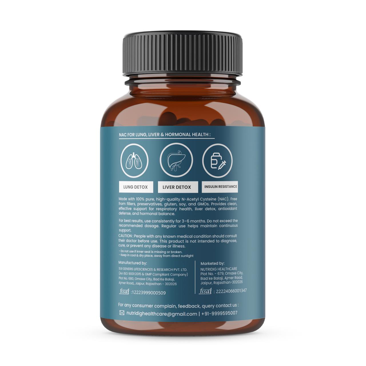 N-Acetyl Cysteine (NAC) 600 mg Capsules