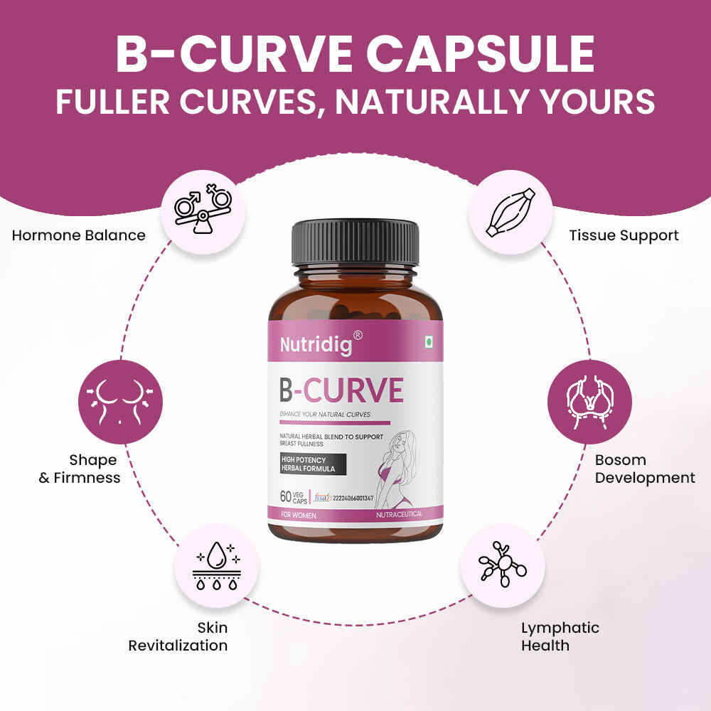 Nutridig® B-Curve Capsules | High Potency Breast Enhancement Supplement