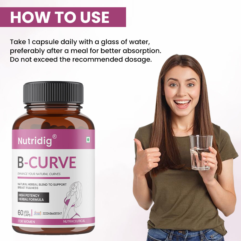Nutridig® B-Curve Capsules | High Potency Breast Enhancement Supplement