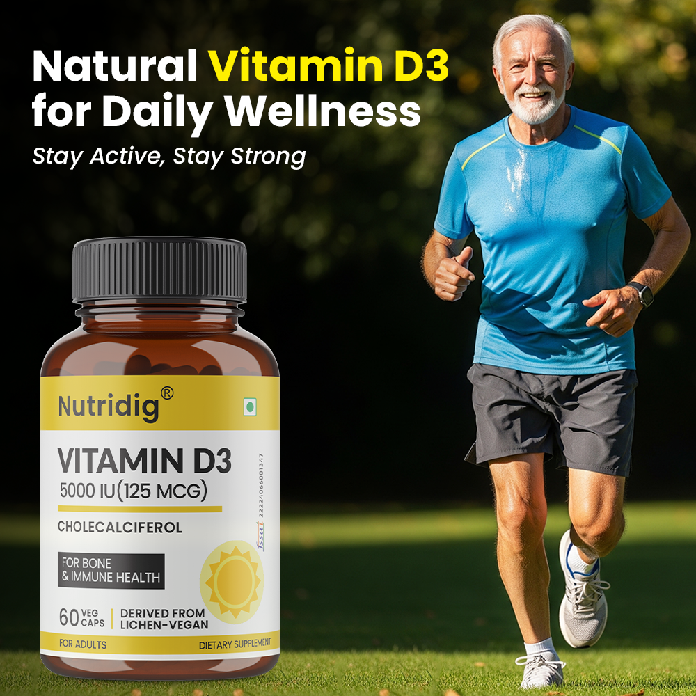 Vitamin D3 5000 IU (Vegan, Lichen-Derived) | 60 Capsules