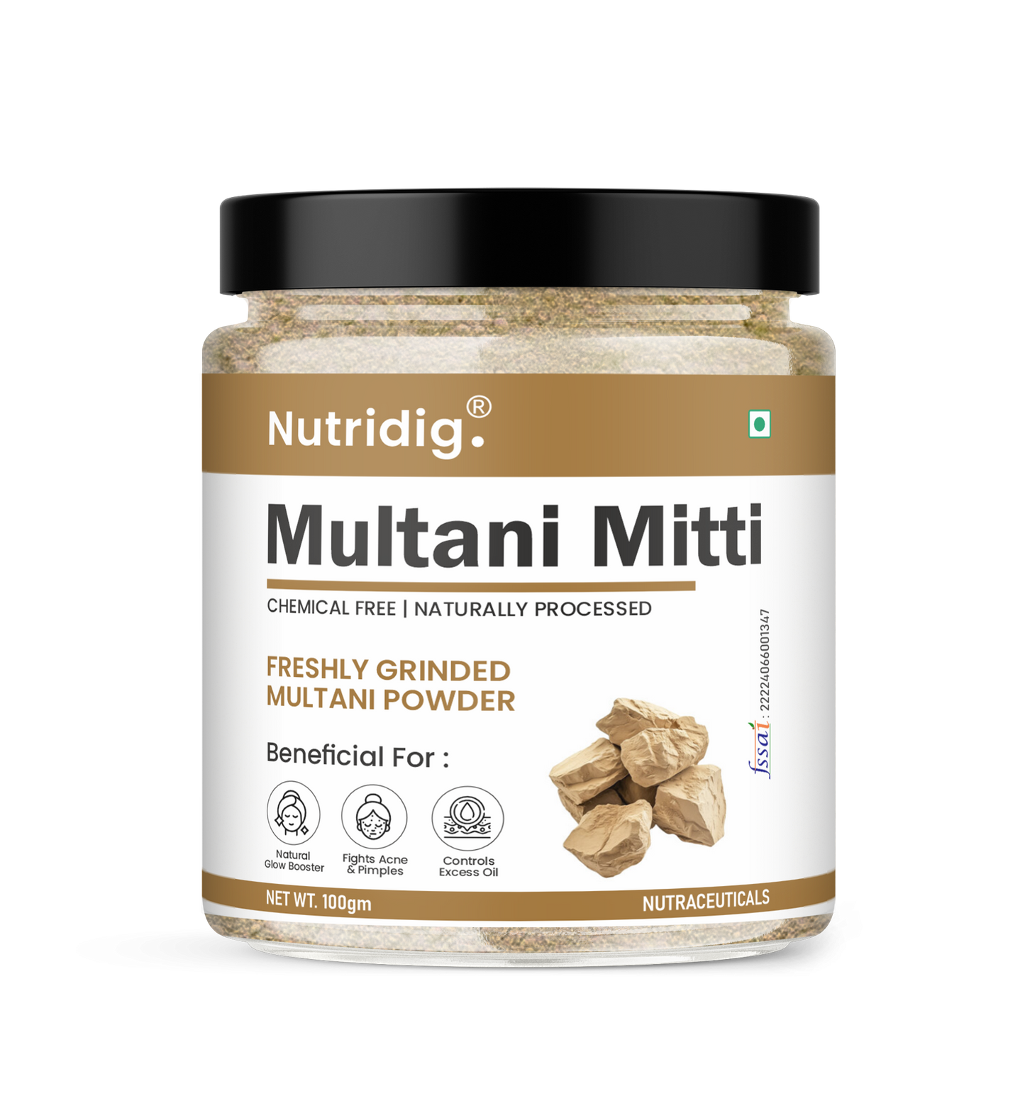 Organic Sandalwood + Rose Petal + Orange Peel + Multani Mitti Powder – Face, Hair & Skin Value Pack (400g, Pack of 4 x 100g)