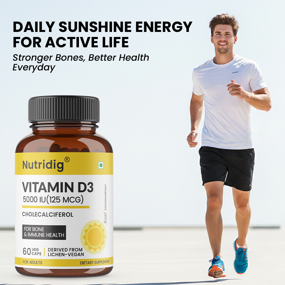 Vitamin D3 5000 IU (Vegan, Lichen-Derived) | 60 Capsules