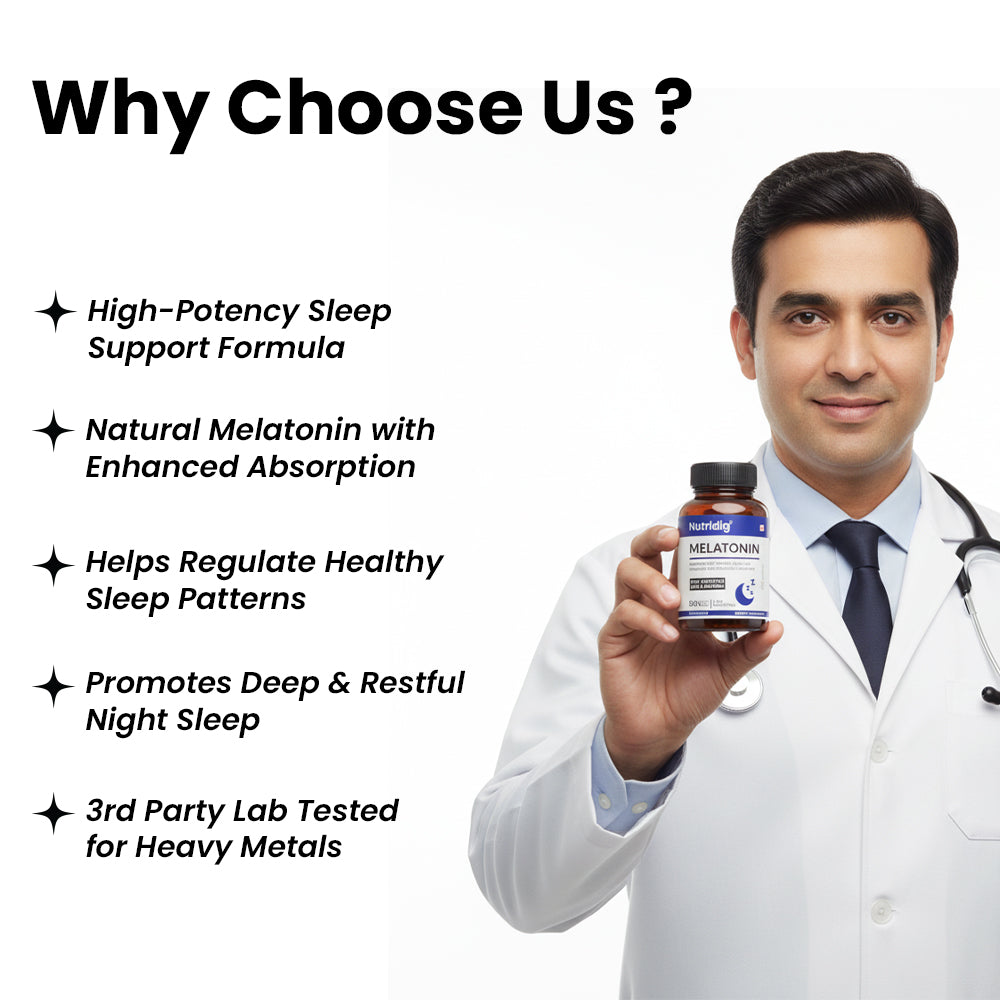 Melatonin 5mg Softgels - With Valerian & Vitamin B6 | 60 Softgel Capsules