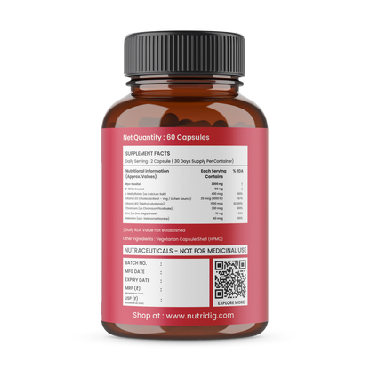 Myo & D-Chiro Inositol Plus with L-Methylfolate, Vitamin D3, B12, Chromium & Zinc – Advanced PCOS Support Formula for Women | 60 Veg Capsules