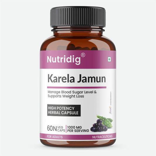 Karela Jamun Capsules with Neem, Methi & Amla Extracts | 60 Caps