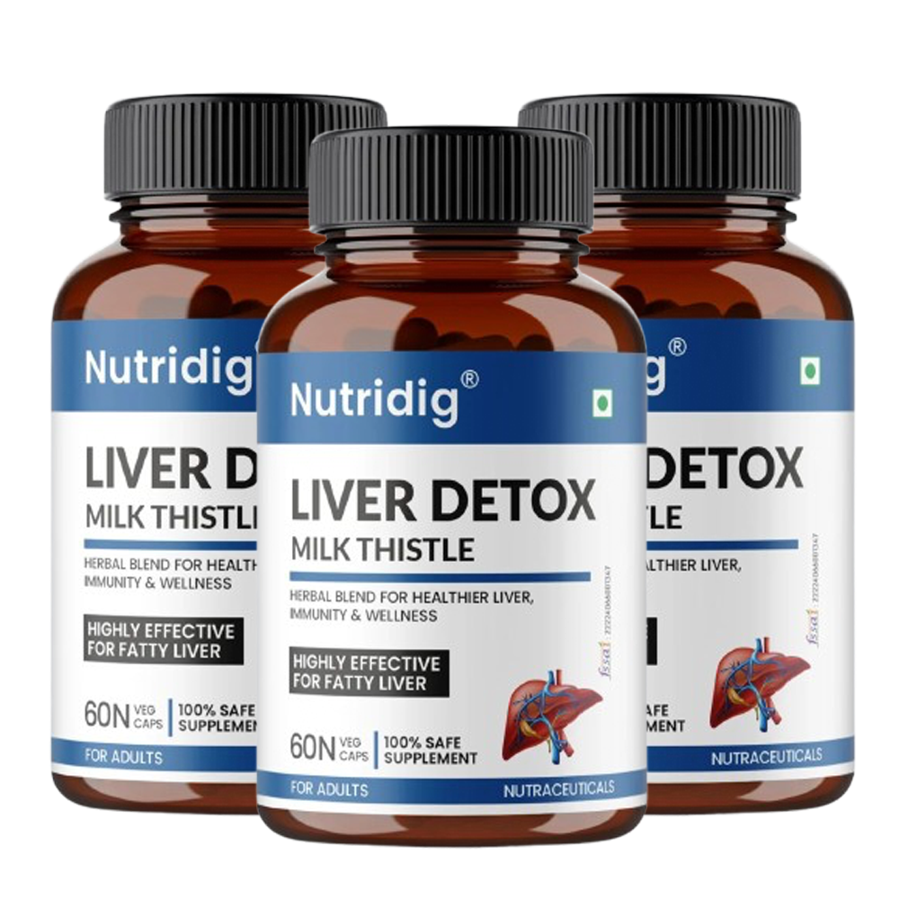 Liver Detox & Support  | High Potency Herbal Blend with Milk Thistle - 60 Capsules