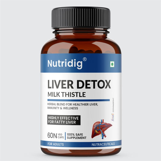 Liver Detox & Support  | High Potency Herbal Blend with Milk Thistle - 60 Capsules