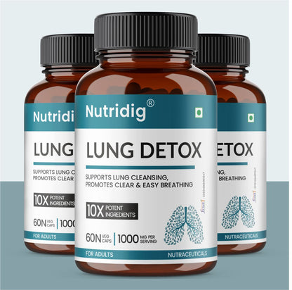 Nutridig® Lung Detox & Recovery | Potent & Safe Supplement - 60 Capsules
