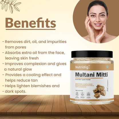 Multani Mitti Powder 100gm – For Bright & Pimple Free Skin