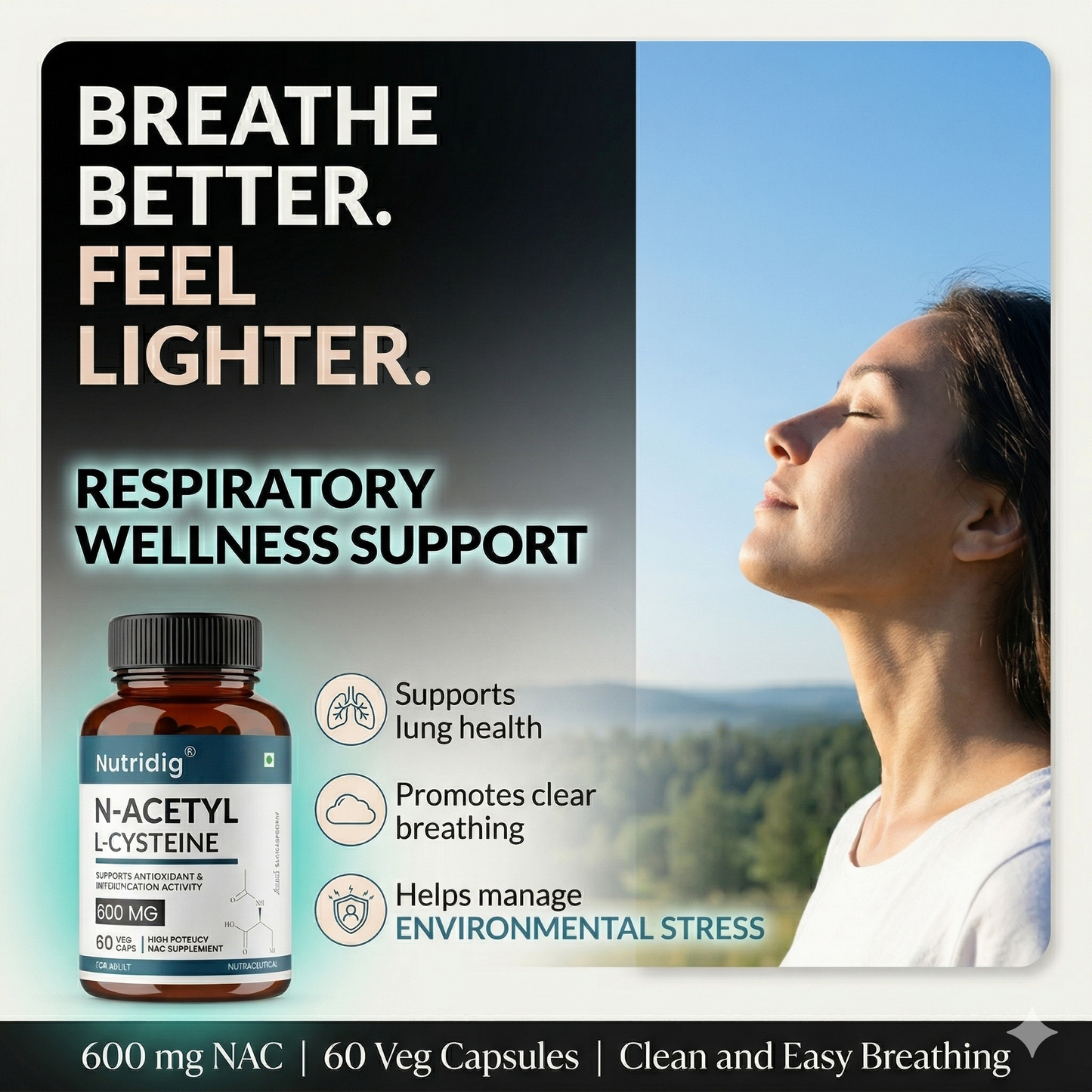 N-Acetyl Cysteine (NAC) 600 mg Capsules