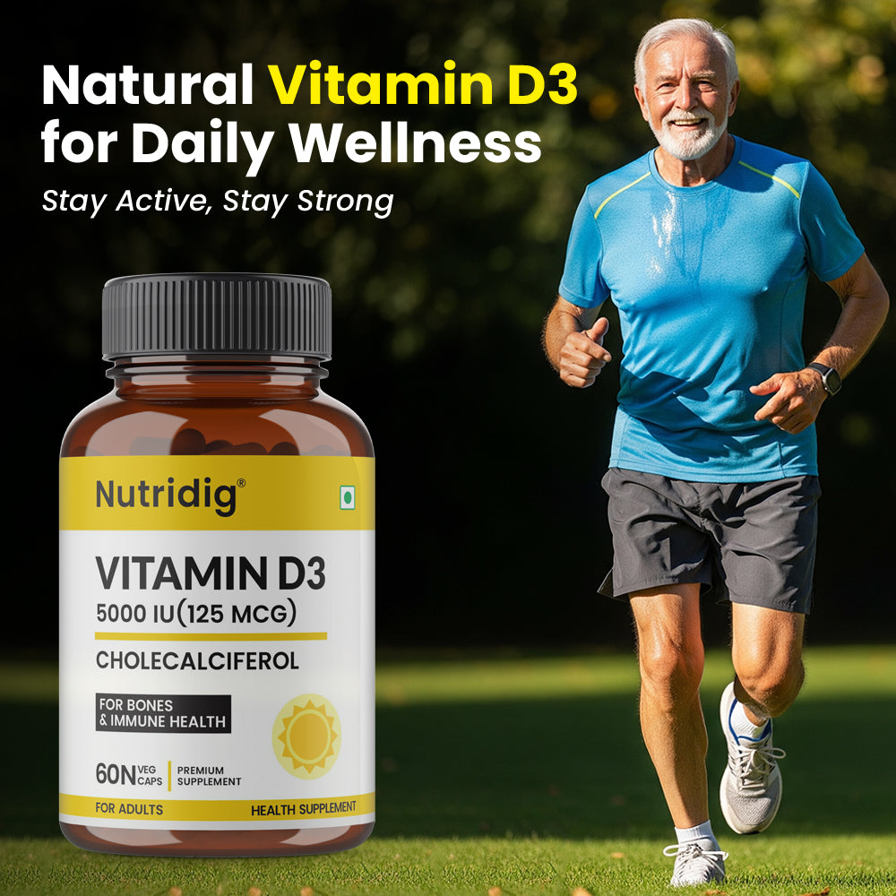 Vitamin D3 5000 IU (Cholecalciferol) | 60 Capsules