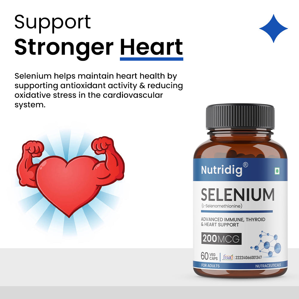 Selenium Capsules,200mcg, Non-GMO & Superior Absorption - 60 Vegetarian Capsules (Copy)