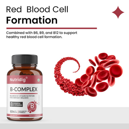 B-Complex Capsules - Advanced Vitamin B Support for Everyday Wellness | 60 Capsules