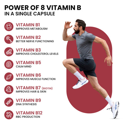 B-Complex Capsules - Advanced Vitamin B Support for Everyday Wellness | 60 Capsules