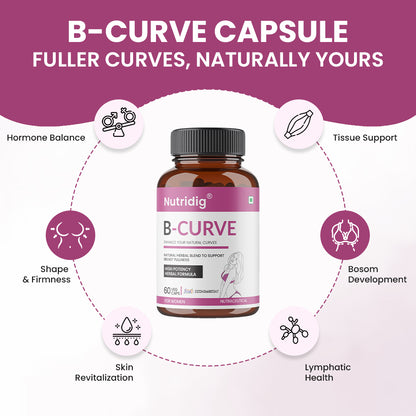 Nutridig® B-Curve Capsules | High Potency Breast Enhancement Supplement