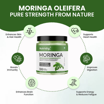 Moringa - Ultra Pure & Freshly Dried Leaves Powder