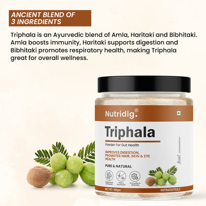Triphala Powder 100g – Gut Health, Skin, Hair & Eye