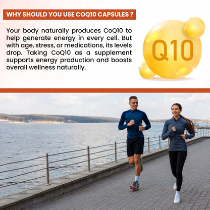 CoQ10 (Ubiquinol) 120mg + Piperine 5mg | High Absoption - 60 Capsules
