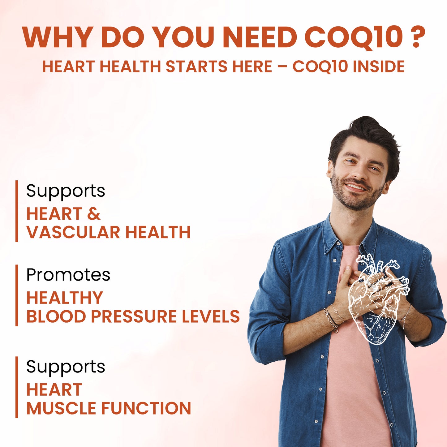 CoQ10 (Ubiquinol) 120mg + Piperine 5mg | High Absoption - 60 Capsules