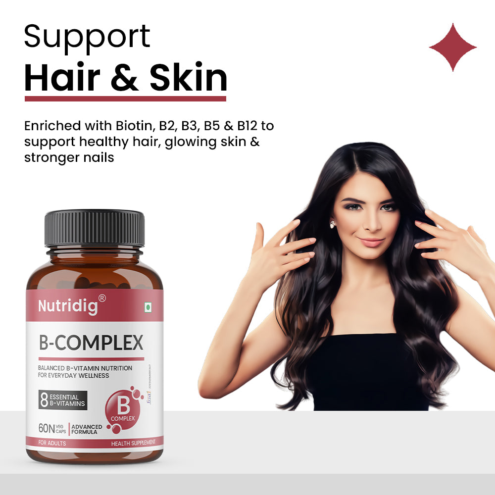 B-Complex Capsules - Advanced Vitamin B Support for Everyday Wellness | 60 Capsules