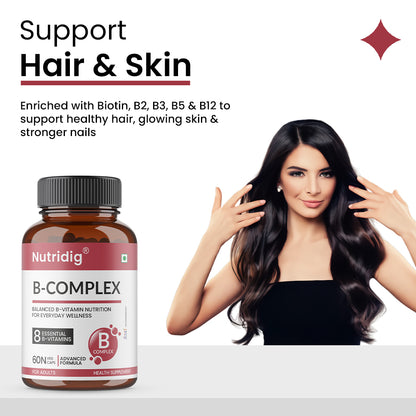 B-Complex Capsules - Advanced Vitamin B Support for Everyday Wellness | 60 Capsules