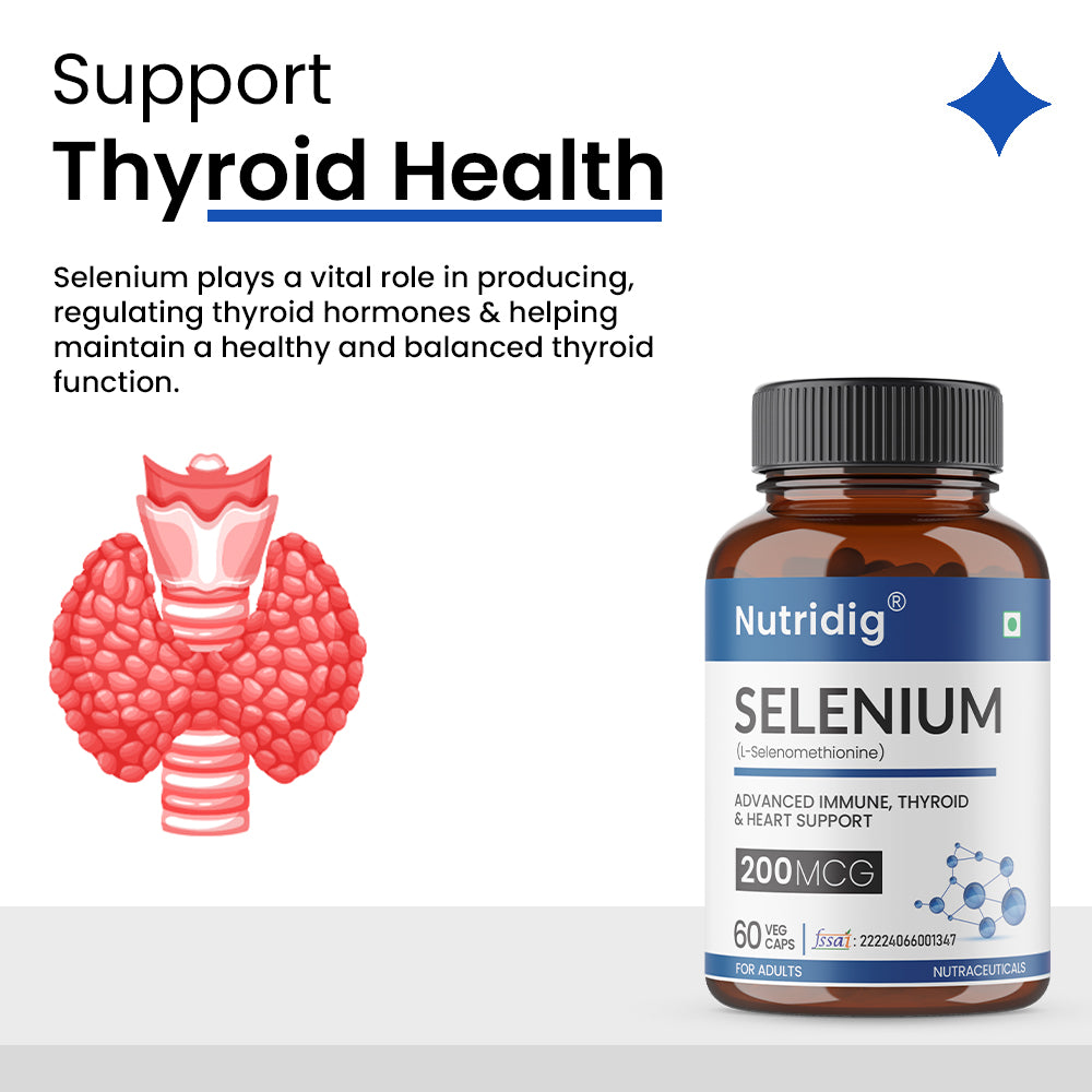 Selenium Capsules,200mcg, Non-GMO & Superior Absorption - 60 Vegetarian Capsules (Copy)