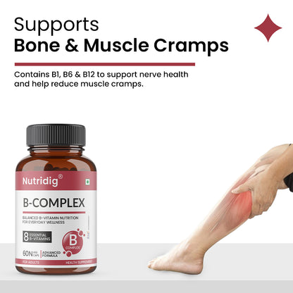 B-Complex Capsules - Advanced Vitamin B Support for Everyday Wellness | 60 Capsules