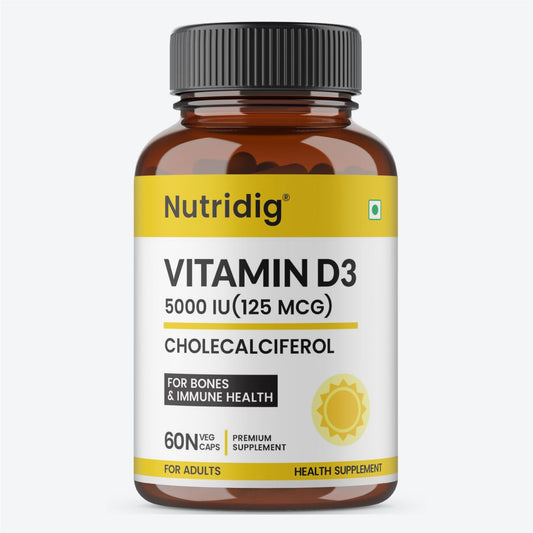 Vitamin D3 5000 IU (Cholecalciferol) | 60 Capsules