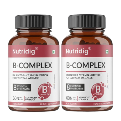 B-Complex Capsules - Advanced Vitamin B Support for Everyday Wellness | 60 Capsules