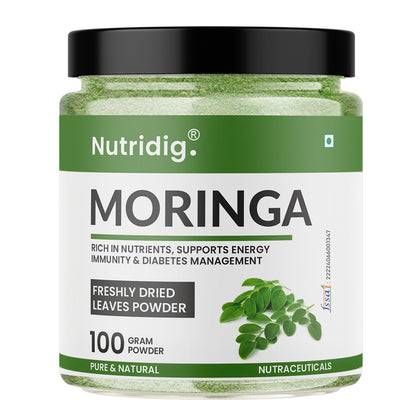 Moringa - Ultra Pure & Freshly Dried Leaves Powder