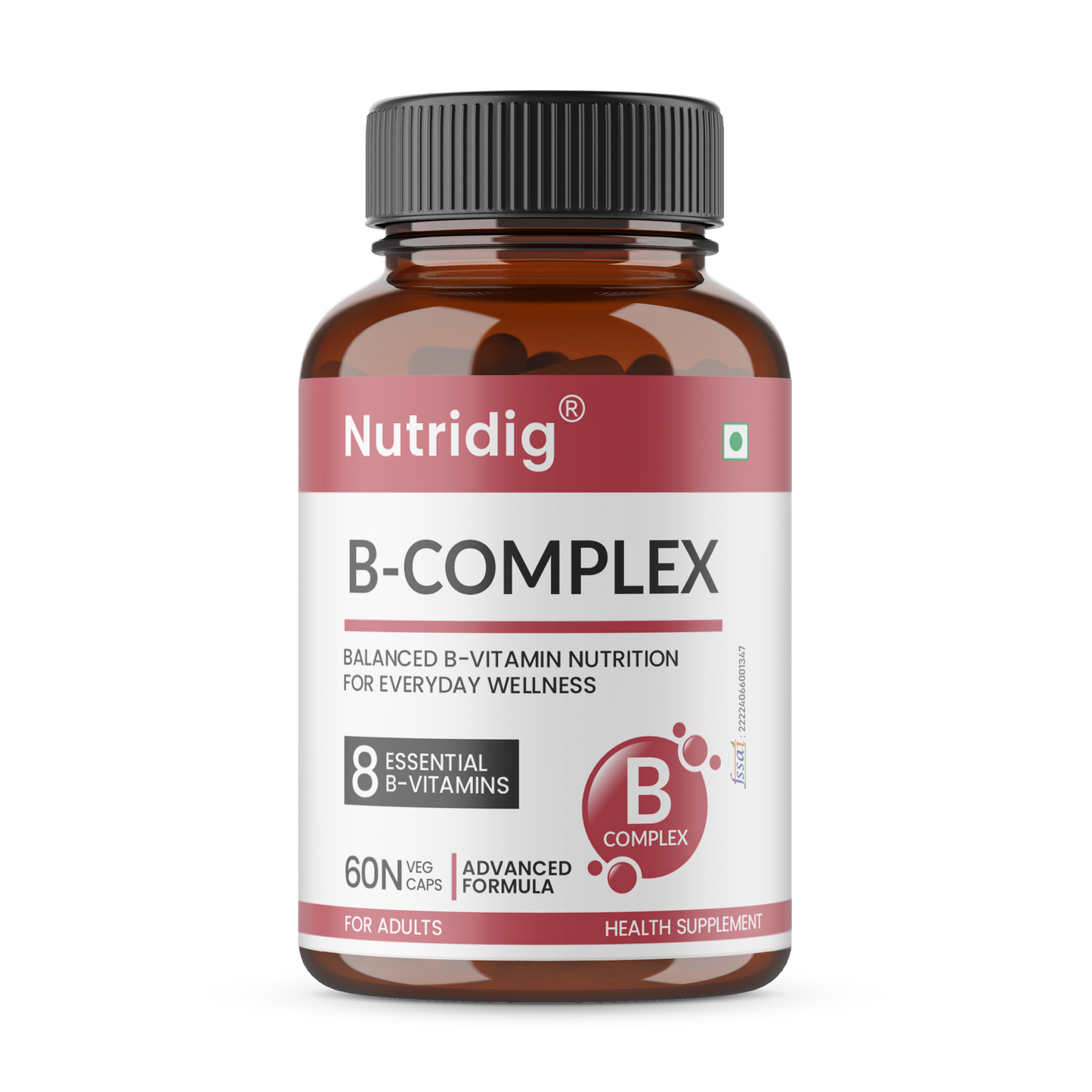 B-Complex Capsules - Advanced Vitamin B Support for Everyday Wellness | 60 Capsules