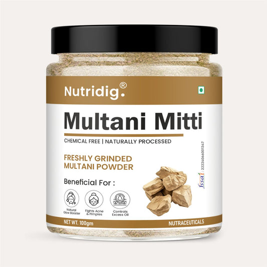 Multani Mitti Powder 100gm – For Bright & Pimple Free Skin