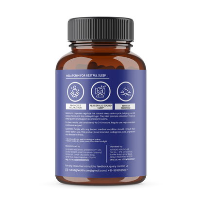 Melatonin 5mg Softgels - With Valerian & Vitamin B6 | 60 Softgel Capsules