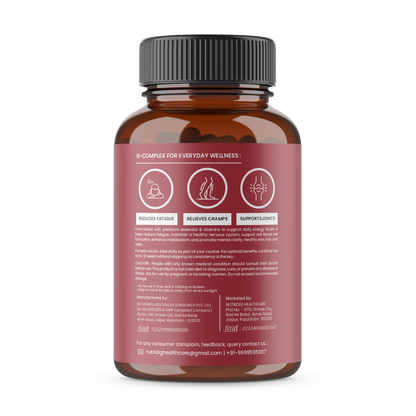 B-Complex Capsules - Advanced Vitamin B Support for Everyday Wellness | 60 Capsules
